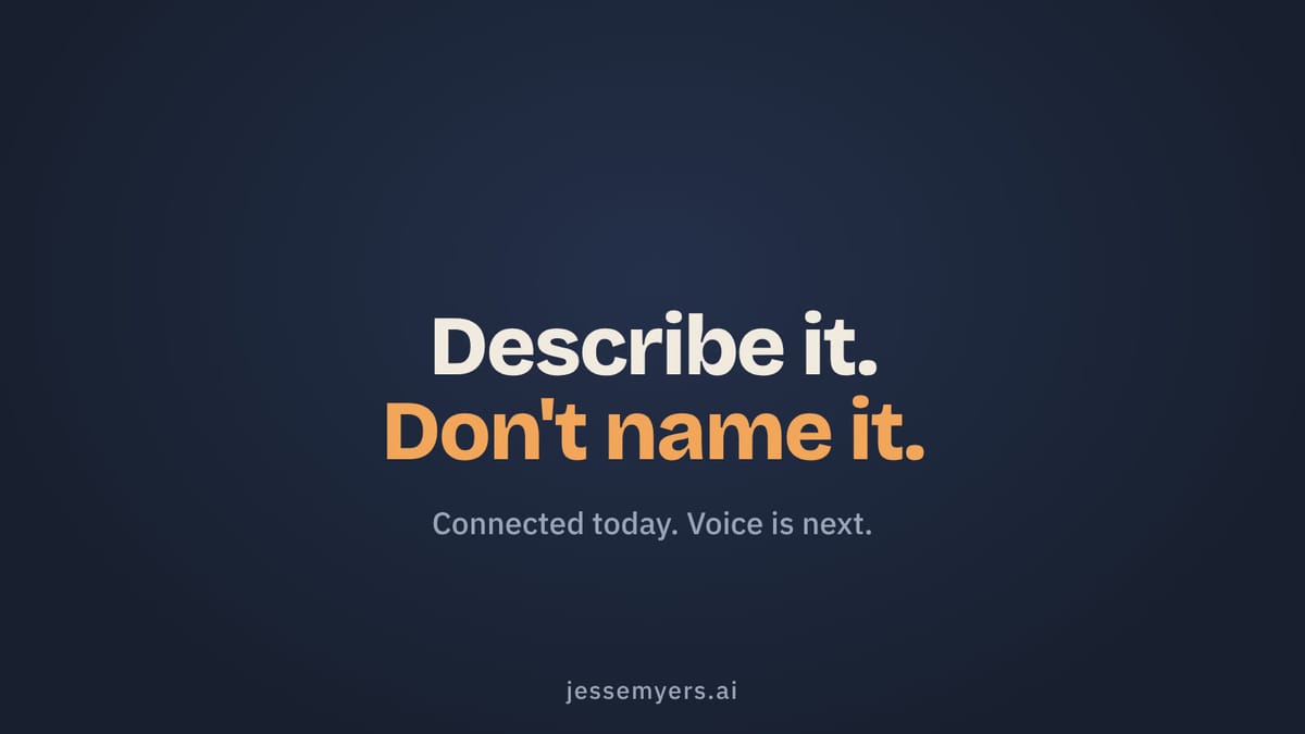 Describe It, Part Two: You Can Talk to the House Today